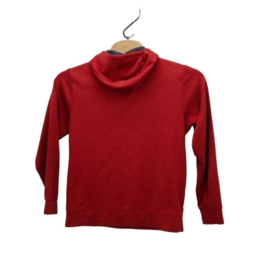 The‎ North Face Hoodie Men's Sz Large Mountain Athletics Pullover Red Sweatshirt